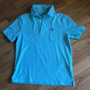 Vineyard vine striped Edgartown polo